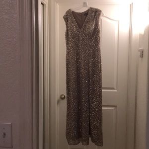 Champagne colored formal gown